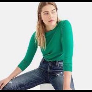 J Crew Tippi Sweater in Vibrant Green
